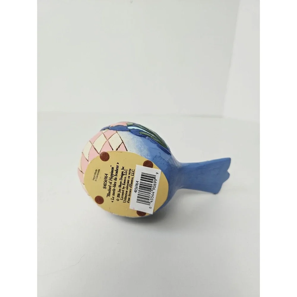 Enesco Jim Shore 2016 Blue Bird of Happiness‎ figure 3 3/4